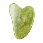 Gua Sha Visage en Pierre de Jade Verte