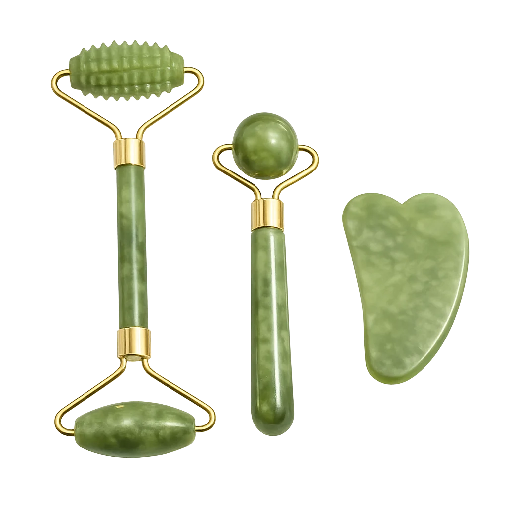 Kit-de-massage-visage-en-pierre-de-jade Rituel Jade Expert – Massage Visage complet en Pierre de Jade – Image 1
