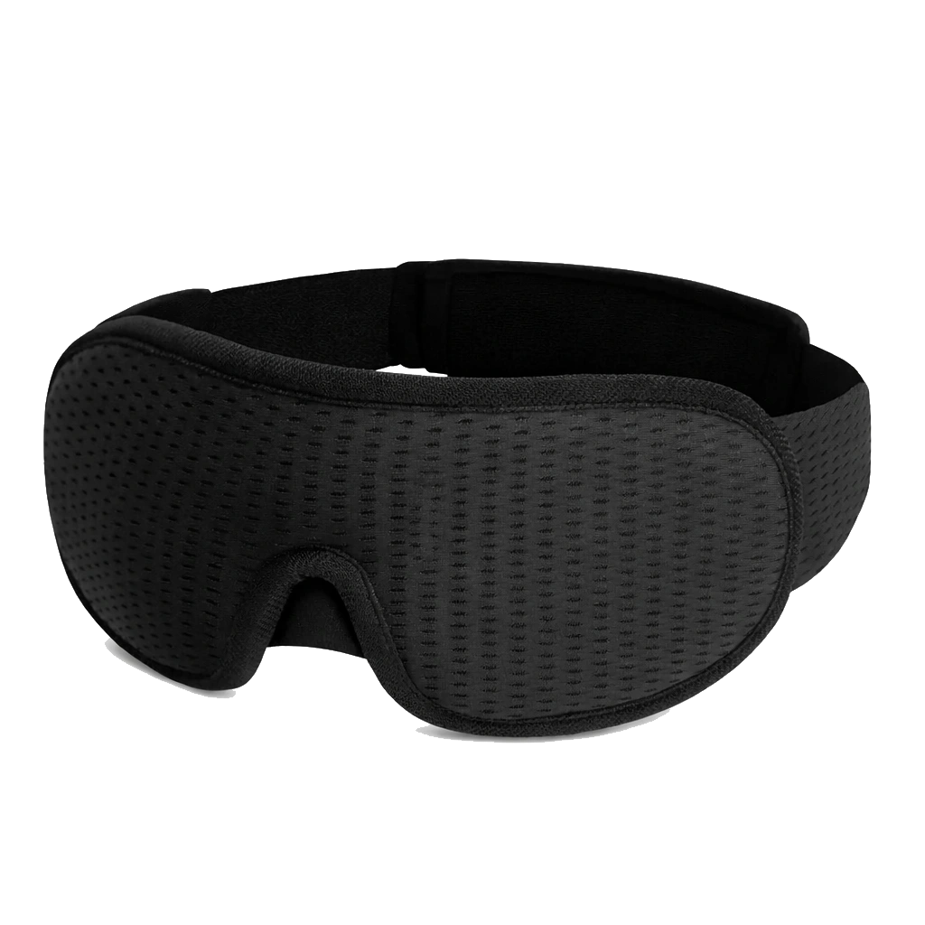 masque-de-sommeil-noir Masque de Sommeil 3D – Récupération & Routine Nocturne – Image 1